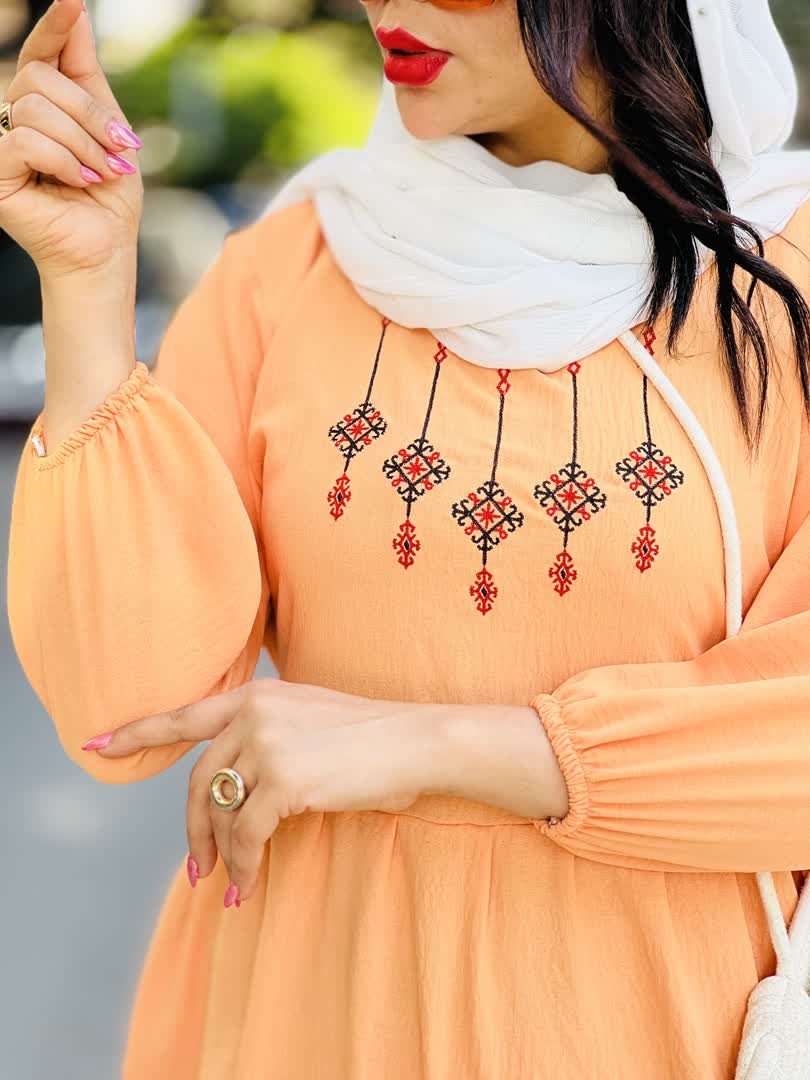 پیراهن نارنج 2588